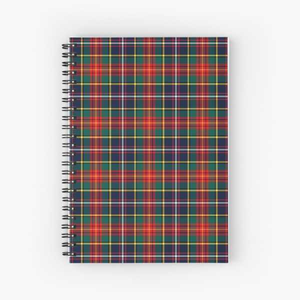 Clan Crozier tartan spiral notebook