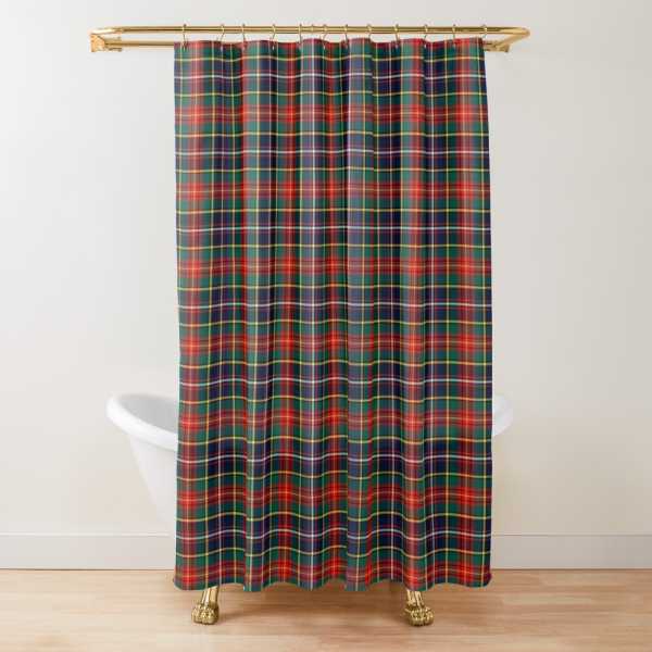 Clan Crozier Tartan Shower Curtain