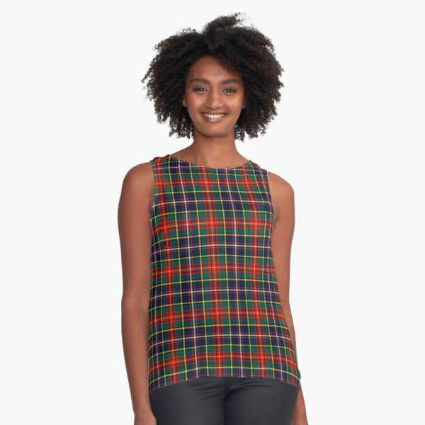 Clan Crozier tartan sleeveless top