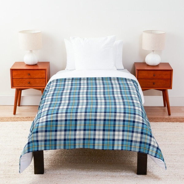 Culloden Blue Dress tartan comforter