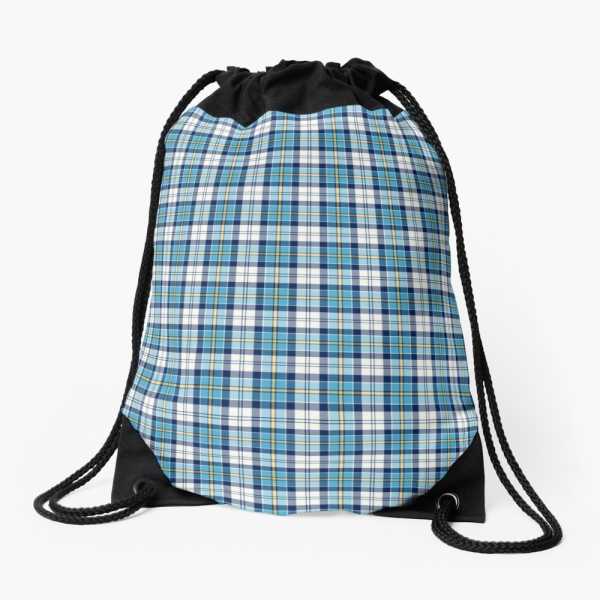 Culloden Blue Dress tartan drawstring bag