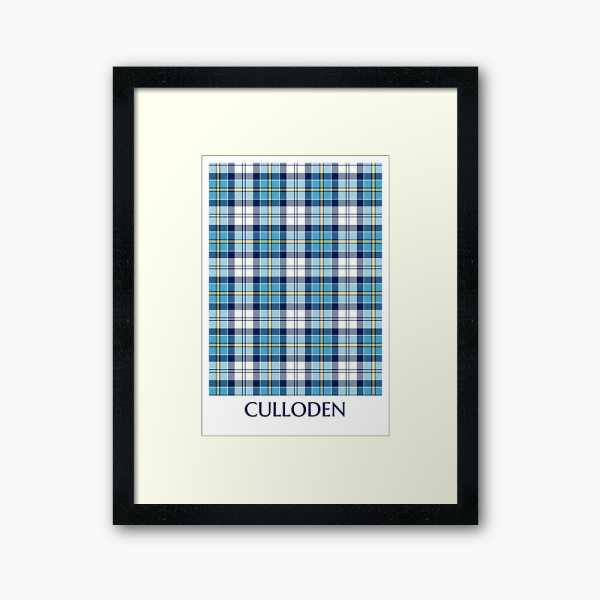 Culloden Blue Dress Tartan Framed Print