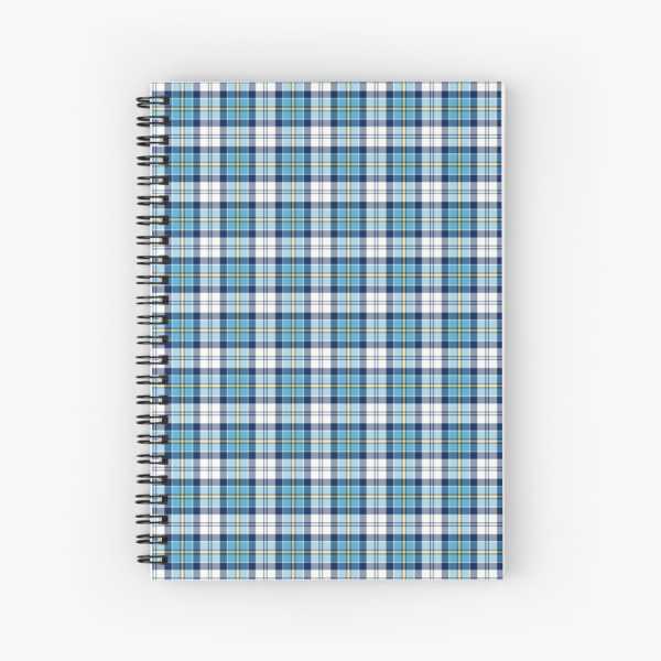 Culloden Blue Dress tartan spiral notebook