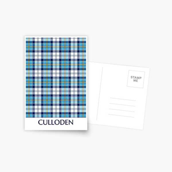 Culloden Blue Dress tartan postcard