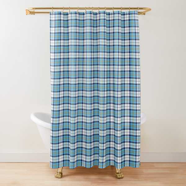 Culloden Blue Dress tartan shower curtain