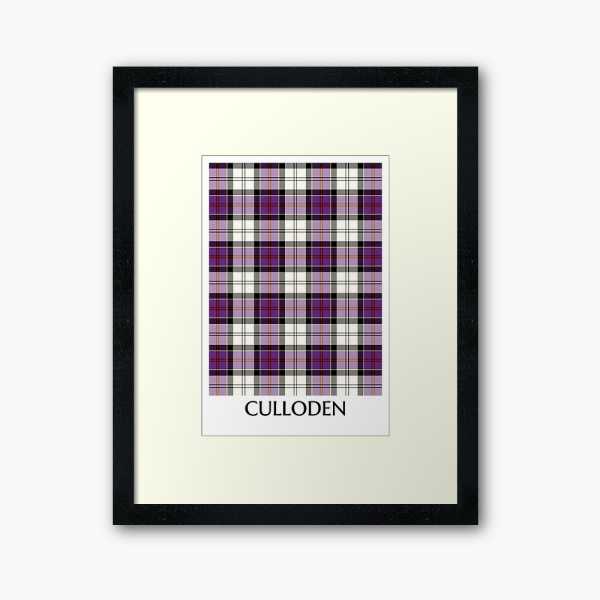 Culloden Dress tartan framed print