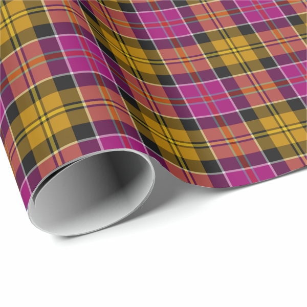 Culloden District tartan wrapping paper