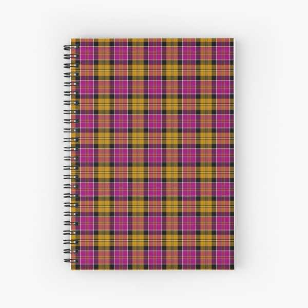 Culloden District tartan spiral notebook