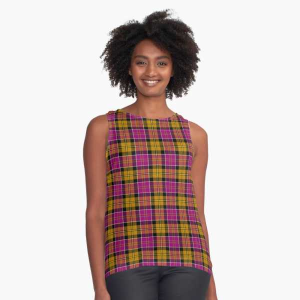 Culloden District tartan sleeveless top