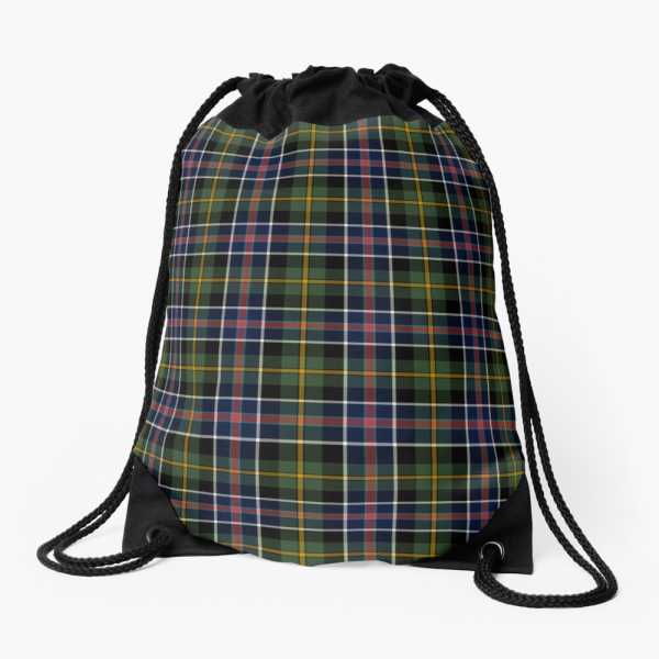 Culloden 1746 district tartan drawstring bag