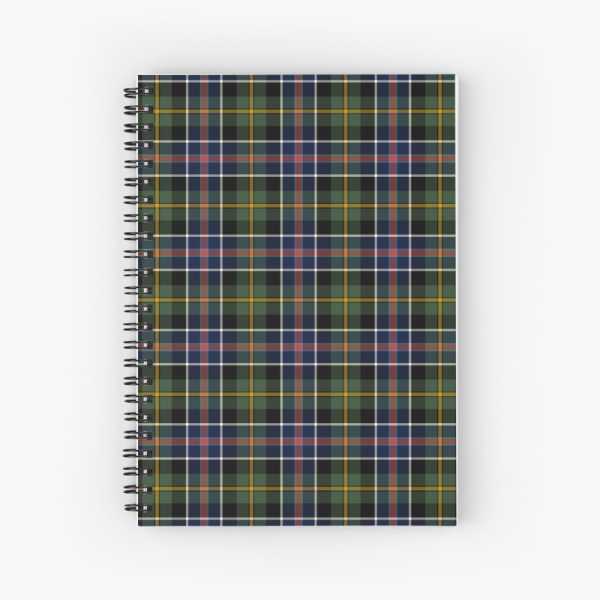 Culloden 1746 district tartan spiral notebook