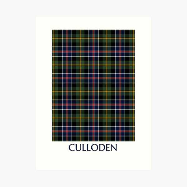 Culloden 1746 district tartan art print