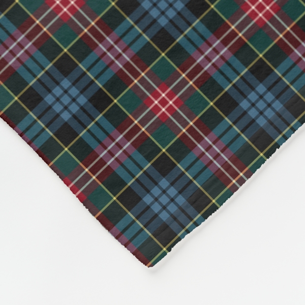 Comyn tartan fleece blanket