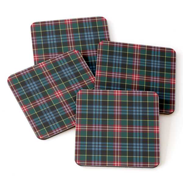 Comyn tartan beverage coasters