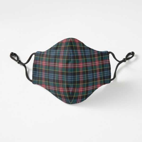 Comyn tartan fitted face mask