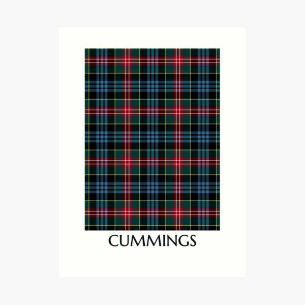 Clan Cummings Ancient Tartan Print