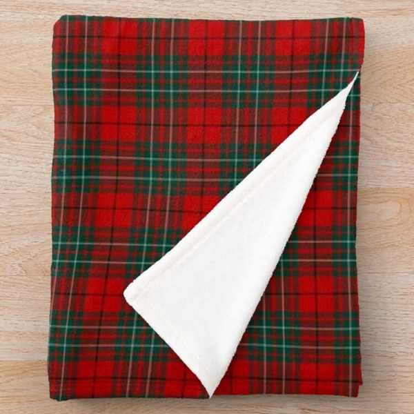 Cummings tartan fleece throw blanket