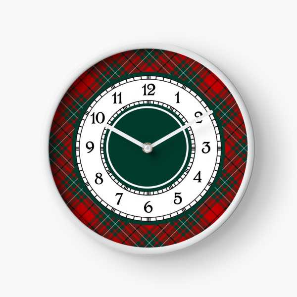 Cummings tartan wall clock