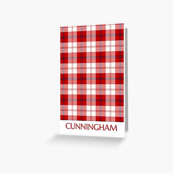 Cunningham Dress tartan greeting card