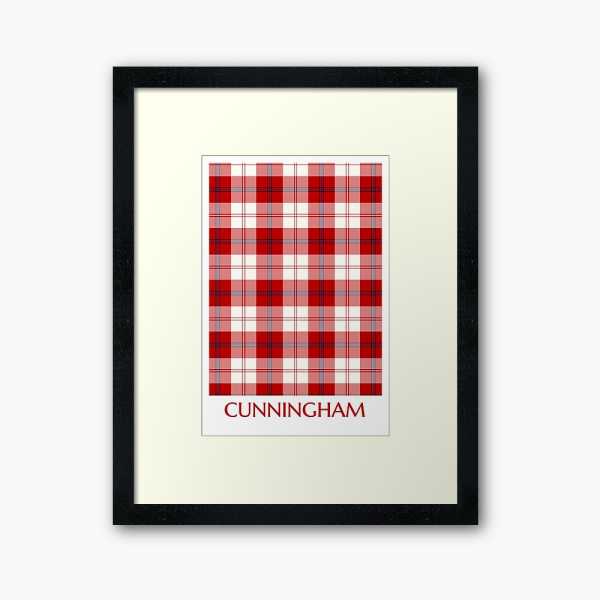 Cunningham Dress tartan framed print