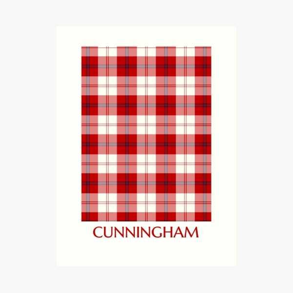 Cunningham Dress tartan art print
