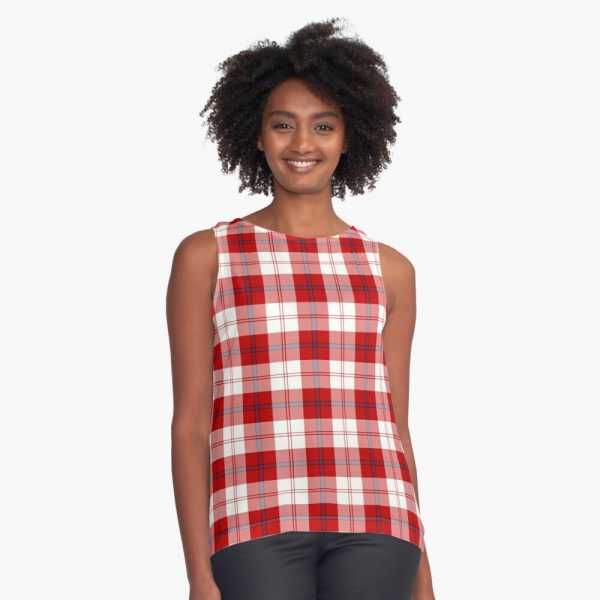 Cunningham Dress tartan sleeveless top