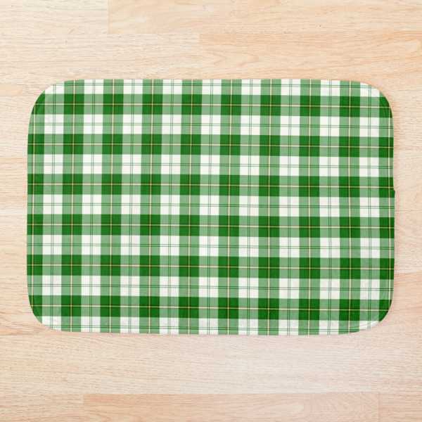 Cunningham Green Dress tartan floor mat