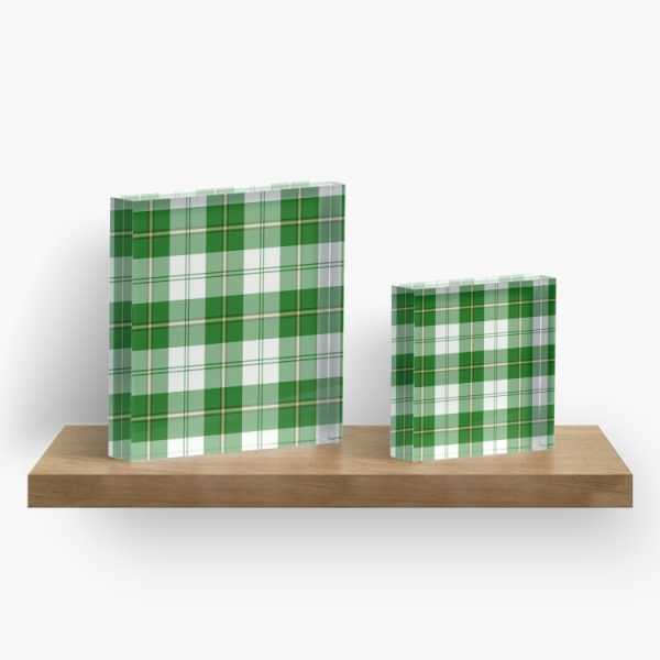 Cunningham Green Dress tartan acrylic block