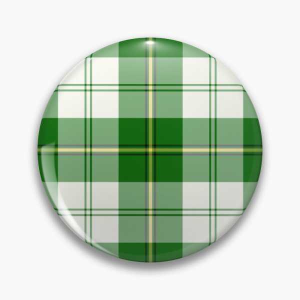 Cunningham Green Dress tartan pinback button