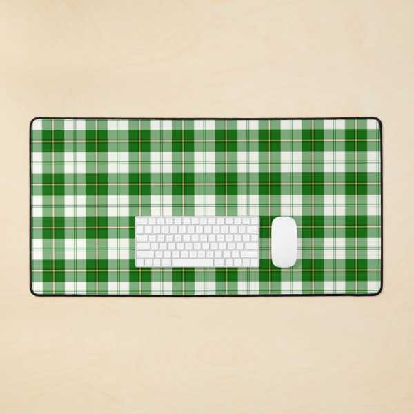 Clan Cunningham Green Dress Tartan Desk Mat