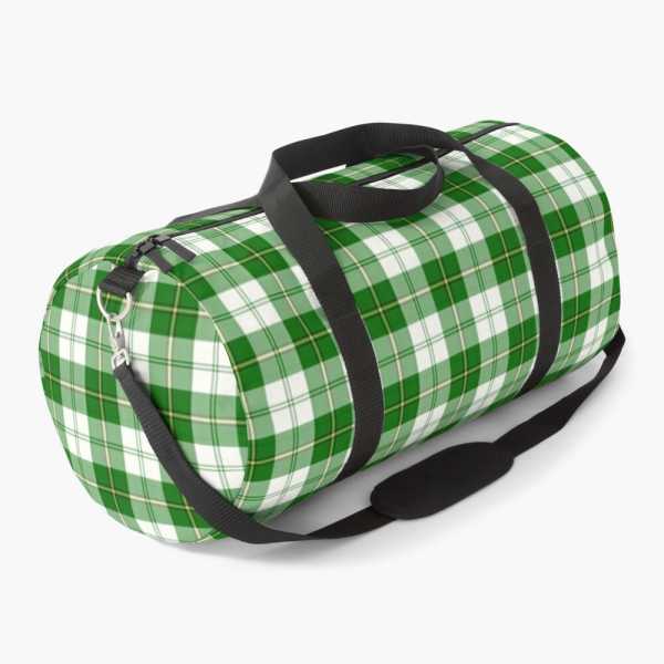 Cunningham Green Dress tartan duffle bag