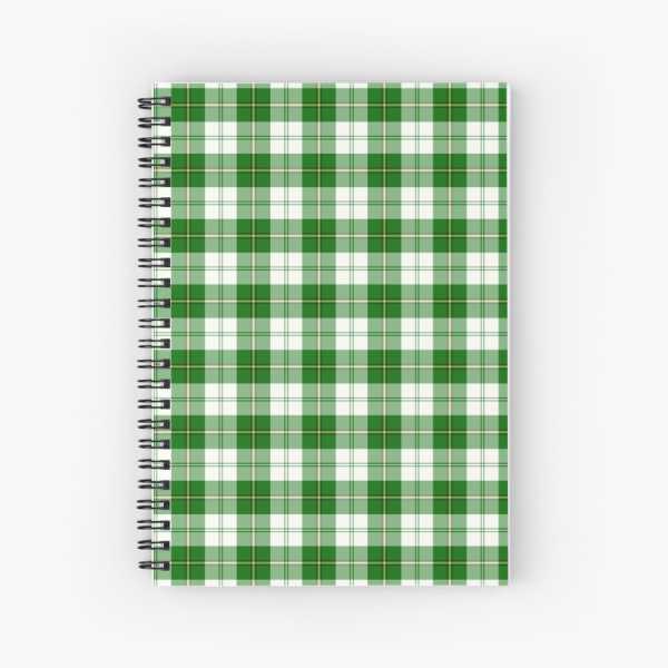 Cunningham Green Dress tartan spiral notebook