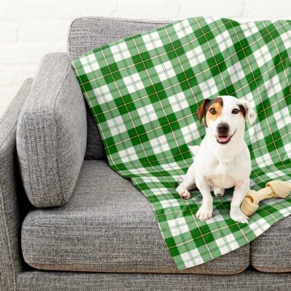 Cunningham Green Dress tartan pet blanket