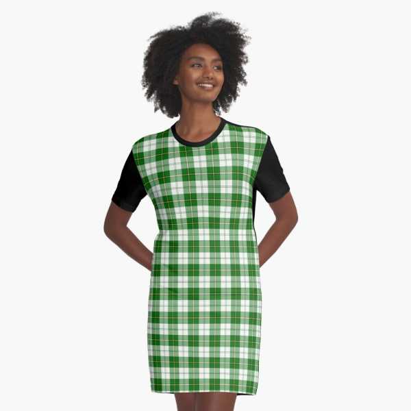 Cunningham Green Dress tartan tee shirt dress