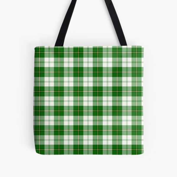 Cunningham Green Dress tartan tote bag