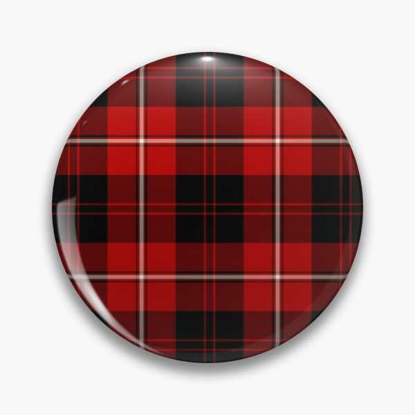 Cunningham tartan pinback button