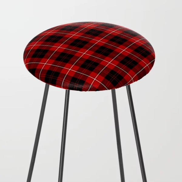 Cunningham tartan counter stool