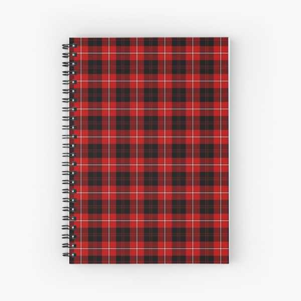 Cunningham tartan spiral notebook