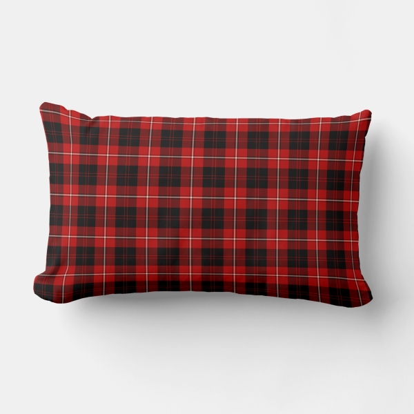 Cunningham tartan lumbar cushion