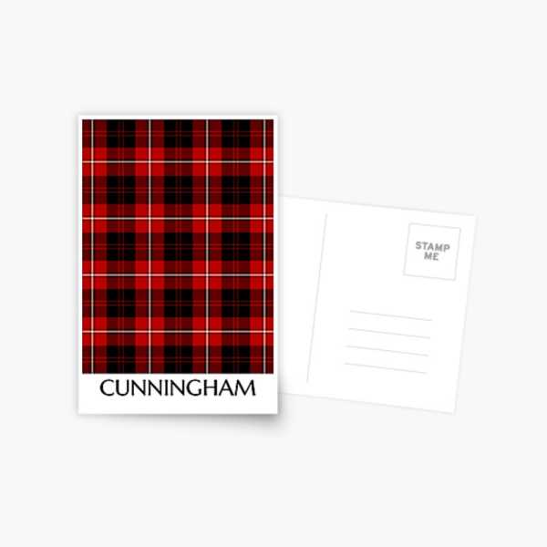 Clan Cunningham Tartan Postcard