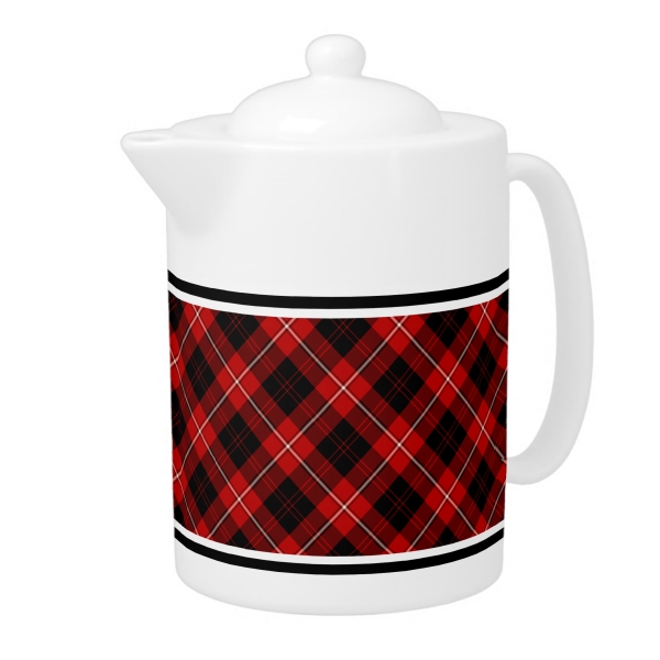 Cunningham tartan teapot