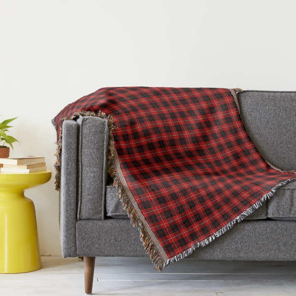 Cunningham tartan throw blanket