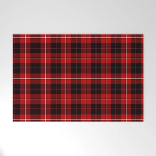 Cunningham tartan welcome mat