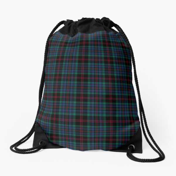 Daly tartan drawstring bag