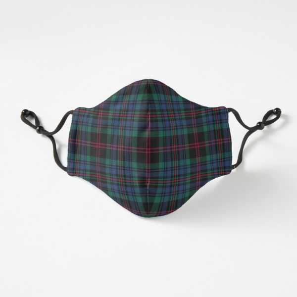 Daly tartan fitted face mask