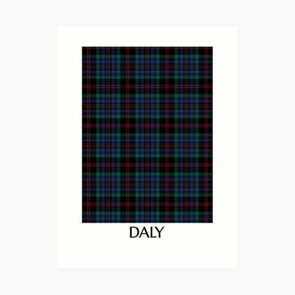 Daly tartan art print