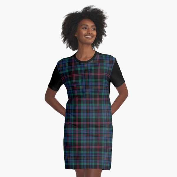 Daly tartan tee shirt dress