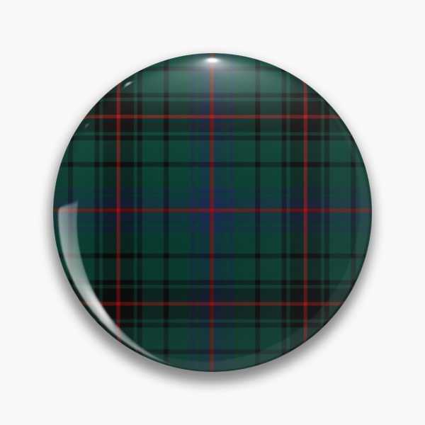 Davidson tartan pinback button