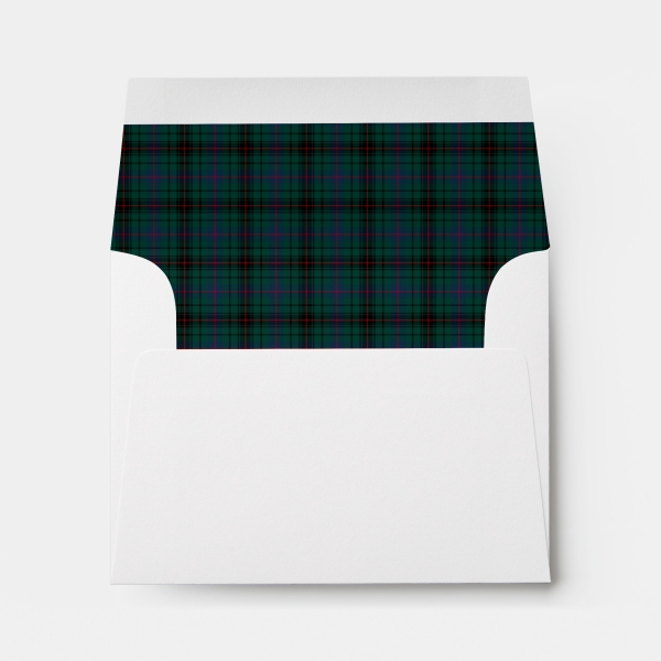 Envelope with Davidson tartan liner