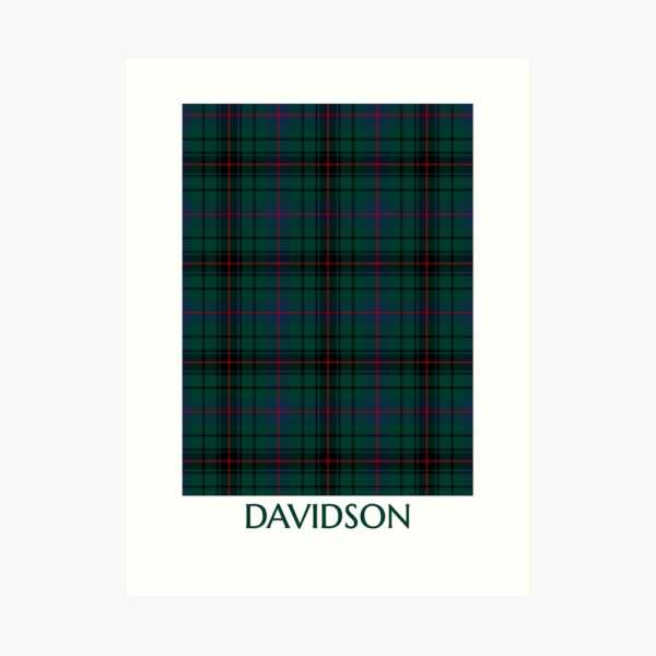 Davidson tartan art print